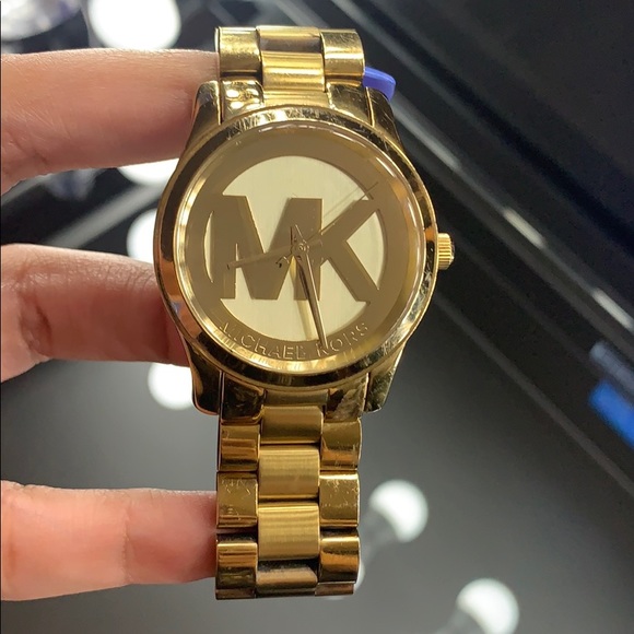 Michael Kors | Accessories | Michael Kors Womens Runway Gold Tone Watch ...